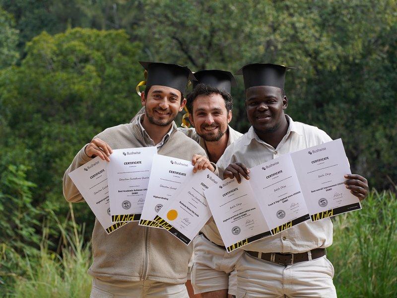 Trainees in the field during months 1 to 6